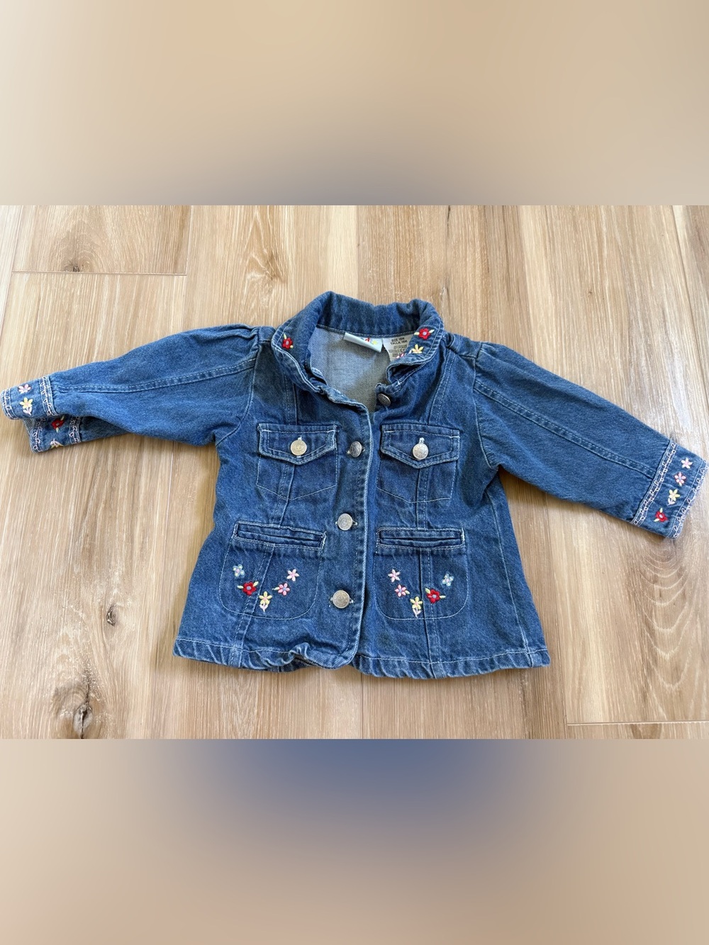 Vintage Floral Denim Jacket